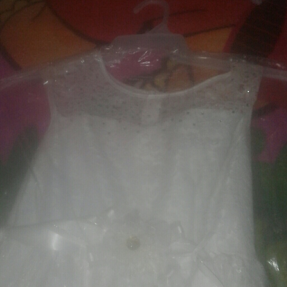 Kids all white dress